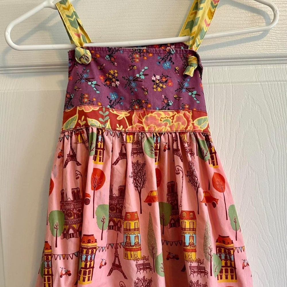 Matilda Jane City of Lights Paris Motif Sun Dress Sz 6